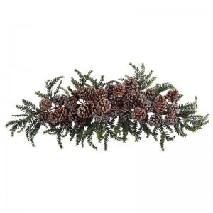 Nearly Natural Iced Pine Cone Swag TXN4268